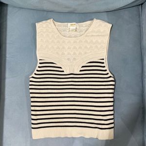 Maeve by Anthropologie. Tank. XS Women’s. Cream and black.